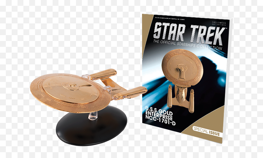 Uss Enterprise - D Goes For Gold With Hero Collector Star Trek Gold Enterpris D Png,Uss Enterprise Png