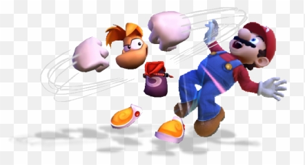 Download Mario - Art Rayman Vs Full Size PNG Image Fictional Character