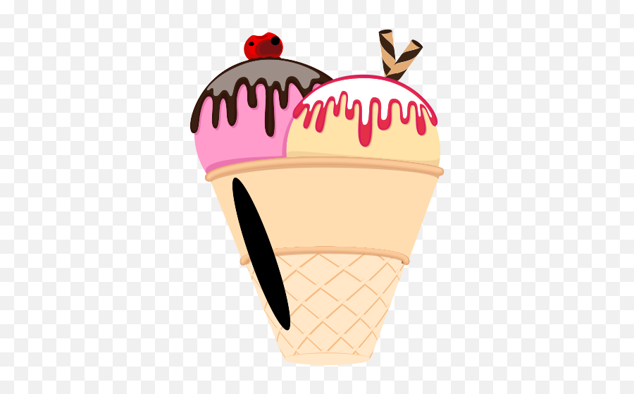 Ice Cream Cornet Strawberry Dessert Balls Vanilla Free - Bolas De Sorvete Com Cobertura Png,Ice Cream Cone Icon