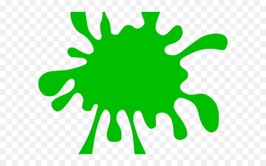 Green Paint Splat Clip Art Transparent PNG