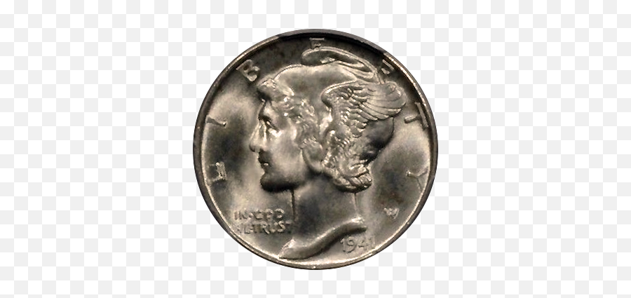 Mercury Dime 1916 - 1945 Silver Value Dime Png,Dime Png