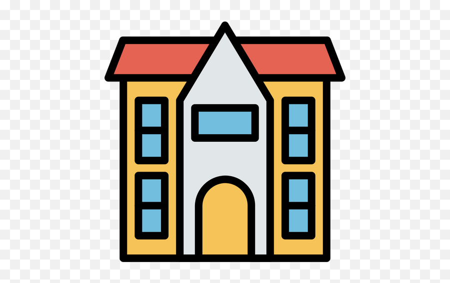 Free Home Icon Of Colored Outline Style - Available In Svg Vector Graphics Png,Free Real Estate Icon
