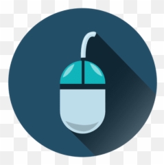 Mouse Circle Icon With Drop Shadow - Rat 512x512 Png Vertical