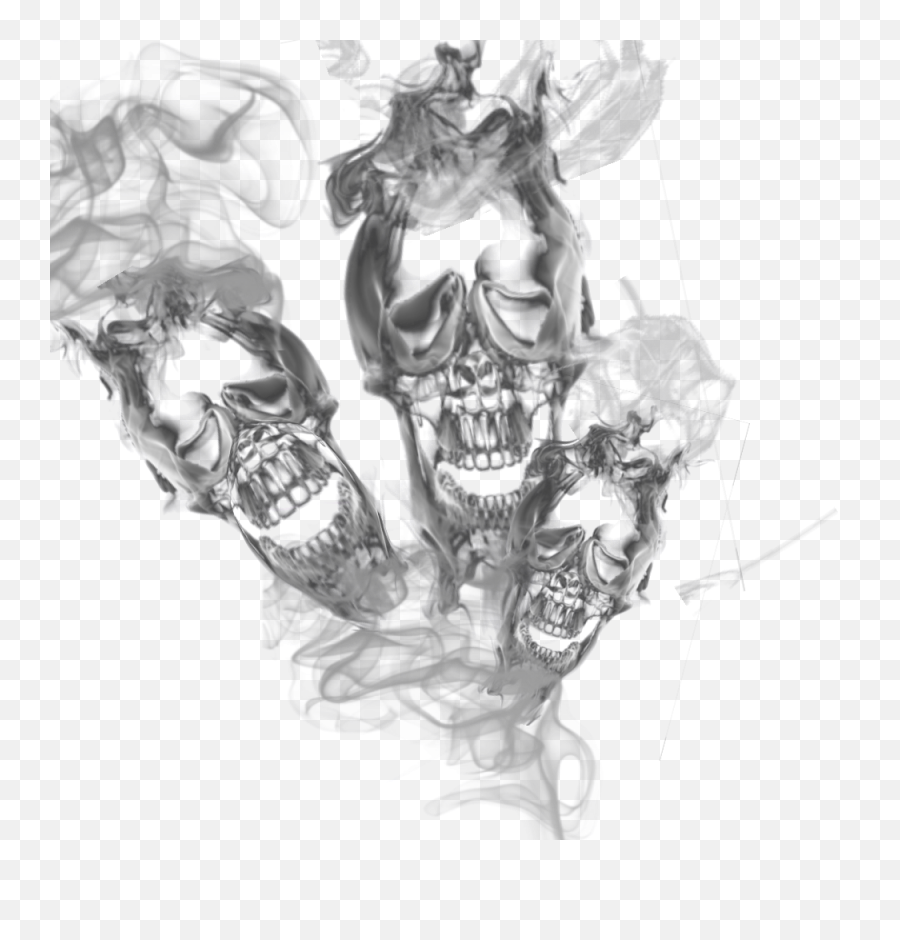 Skull Smoke Png 3 Image - Skull In Smoke Png,Smoking Png