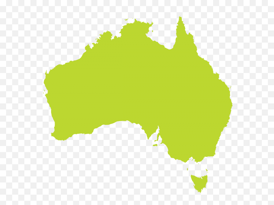 Australia Map In Green Png Image - Purepng Free Australia On The Map,Free Transparent Images