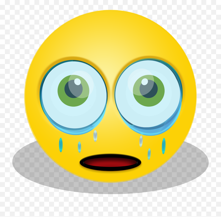 Graphic Smiley Emoticon - Free Vector Graphic On Pixabay Whatsapp Dp Sad Smiley Png,Crying Tears Png