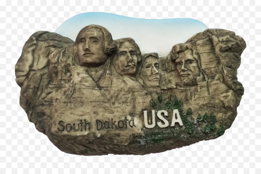 Mount Rushmore South Dakota Usa 3d Fridge Magnet Tourist Travel Souvenir Art Gif - Carving Png,Mount Rushmore Png