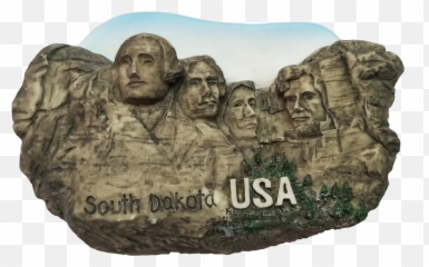 Mount Rushmore South Dakota Usa 3d Fridge Magnet Tourist Travel Souvenir Art Gif - Carving Png,Mount Rushmore Png