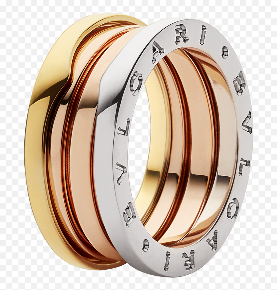 Bzero1 Rose Gold White Yellow Ring 352919 - Bvlgari B Zero1 Png,Odyssey Zenith Icon