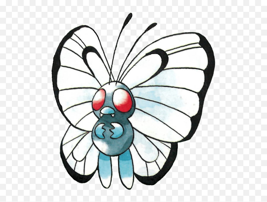 Butterfree From The Official Artwork - Butterfree Gen 1 Art Png,Butterfree Png