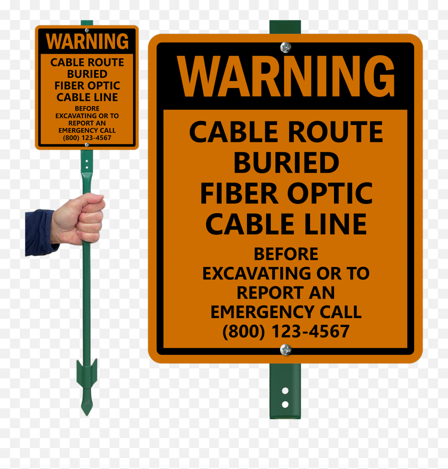 Buried Fiber Optic Cable Signs Png Icon