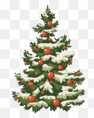 Christmas Tree Png - Vintage Card