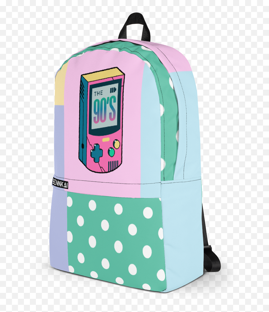 90s Gaming Backpack - Backpack Full Size Png Download Polka Dot,90s Png