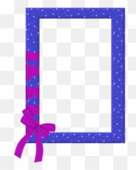 Download Hd Mq Blue Frame Frames Border Borders Bow - Clip Art png