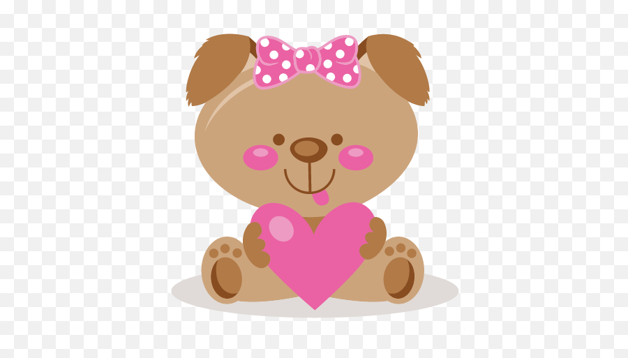 Girl Love Puppy Valentine Clip Art Svg Cute Valentines Clipart Png Free Transparent Png Images Pngaaa Com