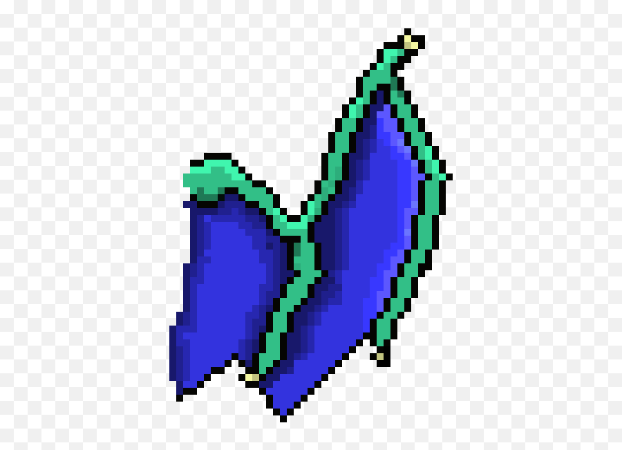 A Dragonu0027s Wing - Pixel Clipart Full Size Clipart Easy Pixel Art Wings Png,Dragon Wings Png