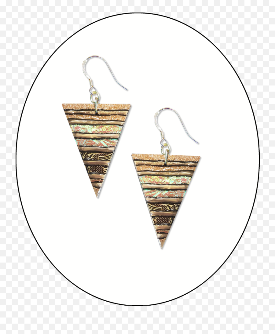 Small Gold Triangle Drops - Earrings Png,Gold Triangle Png