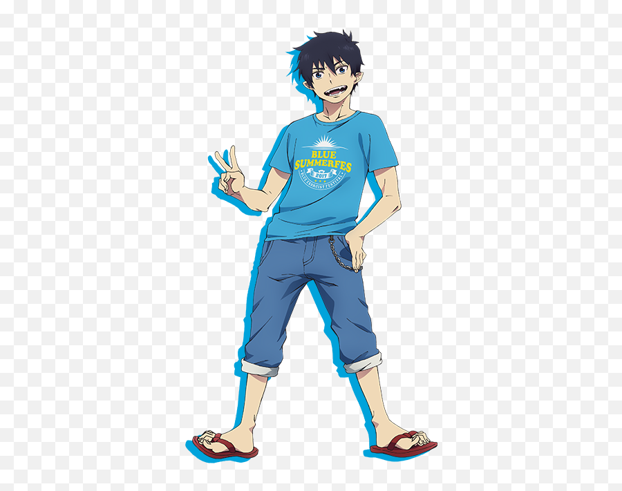 Download Rin Okumura Blue Exorcist - Transparent Rin Okumura Standing Png,Rin Okumura Png