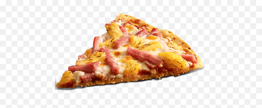Download Cheese Pizza Slice Png - Ham And Pineapple Pizza Slice No Background,Cheese Slice Png