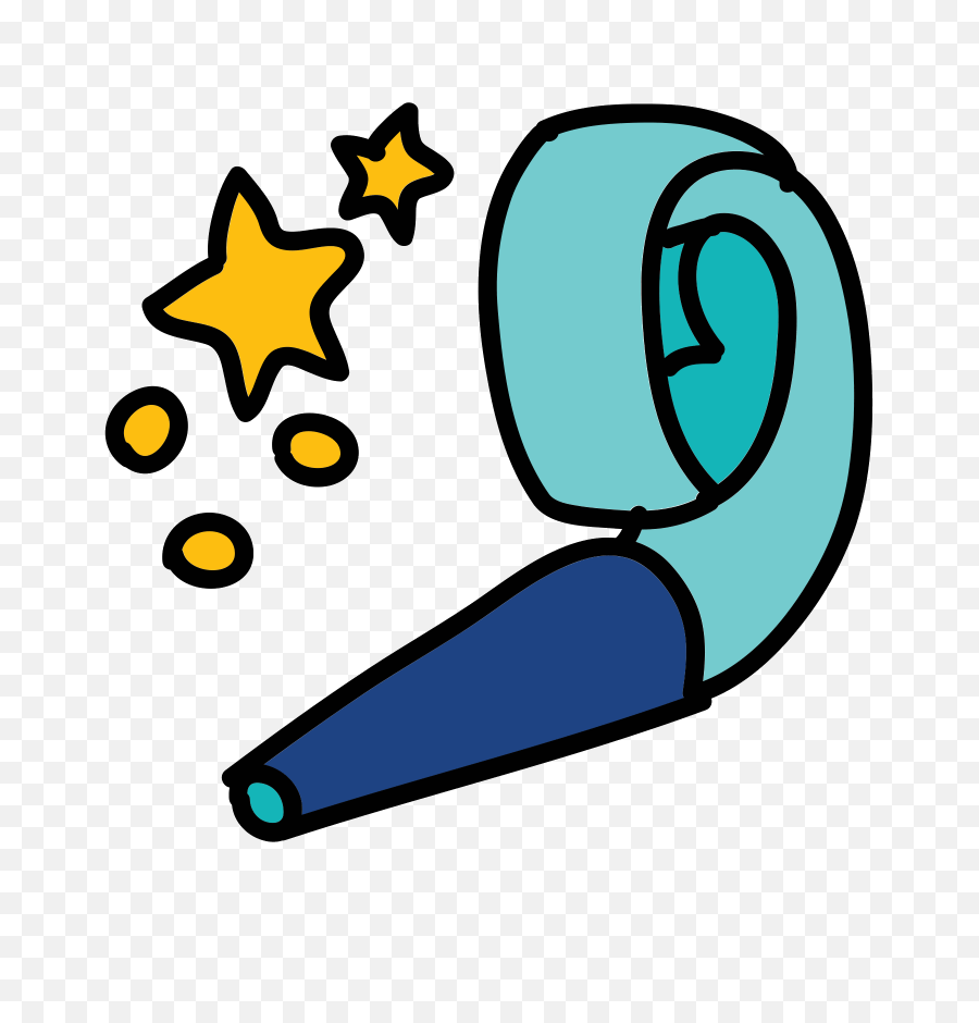 Party Whistle Icon - Free Download Png And Vector Transparent Birthday Whistle Png,Whistle Png