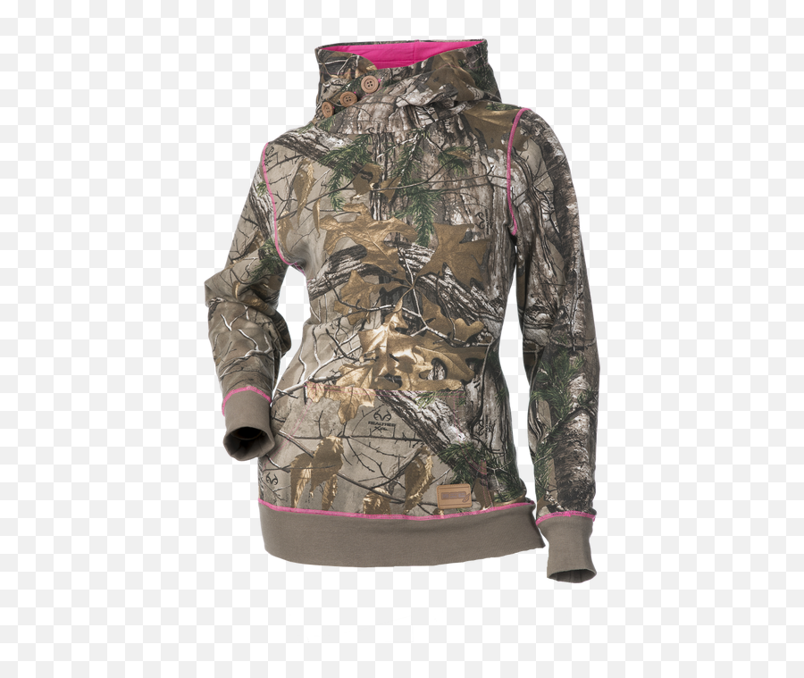 Side Button Hoodie - Realtree Xtrapink Hoodie Png,Pink Subscribe Button Png