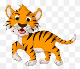 Tiger Cartoon Drawing Illustration - Images Hd png