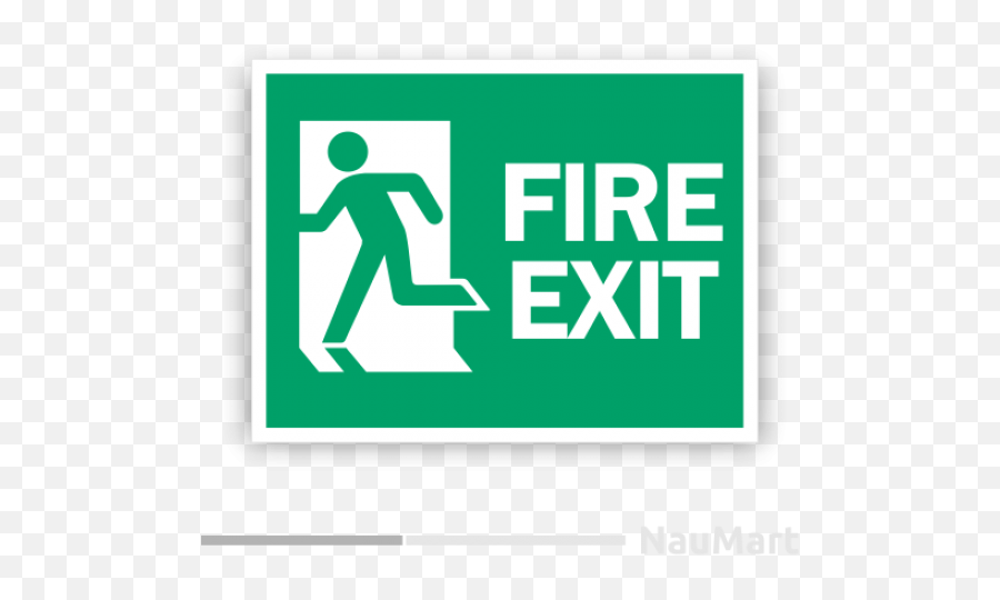 Fire Exit Sign Sticker - Fire Exit Signs Png,Exit Sign Png