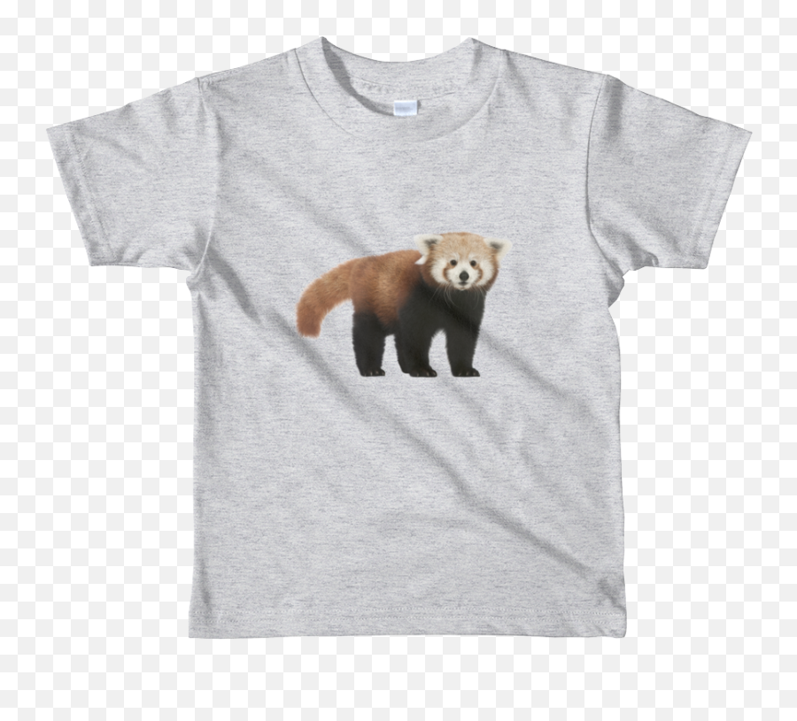 Red - Panda Print Short Sleeve Kids Tshirt Endangeredanimalsco Kids Learning Tube Sedna Png,Red Panda Transparent