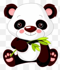 Baby Panda Png Transparent Image - Zoo Animal Clipart