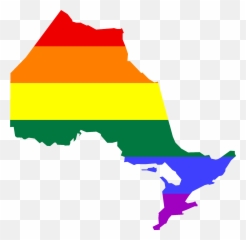 Download Free Png Image - LGBT flag map of Ontariopng Flag Map Of
