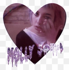 Transparent Mollysoda Glitter Sparkle Sticker Heart Png Gif - Love
