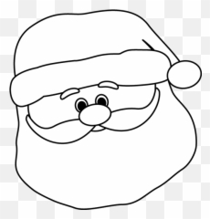 Black And White Santa Clipart 157000 - Png Images Pngio Black And White Santa Clip Art,Swimsuit Png