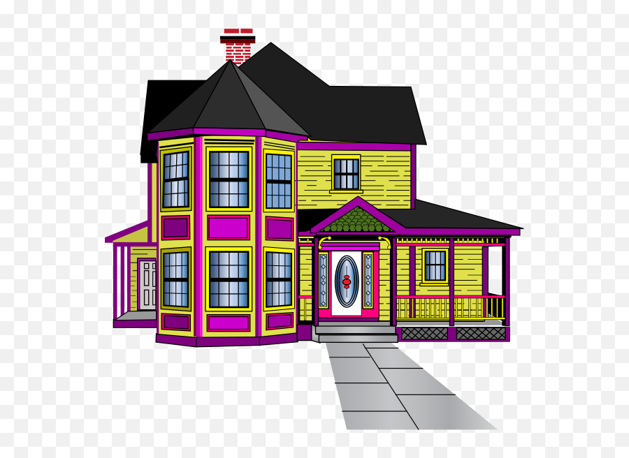Old House Clipart Victorian - Beautiful House Clip Art House Clip Art Png,Old House Png