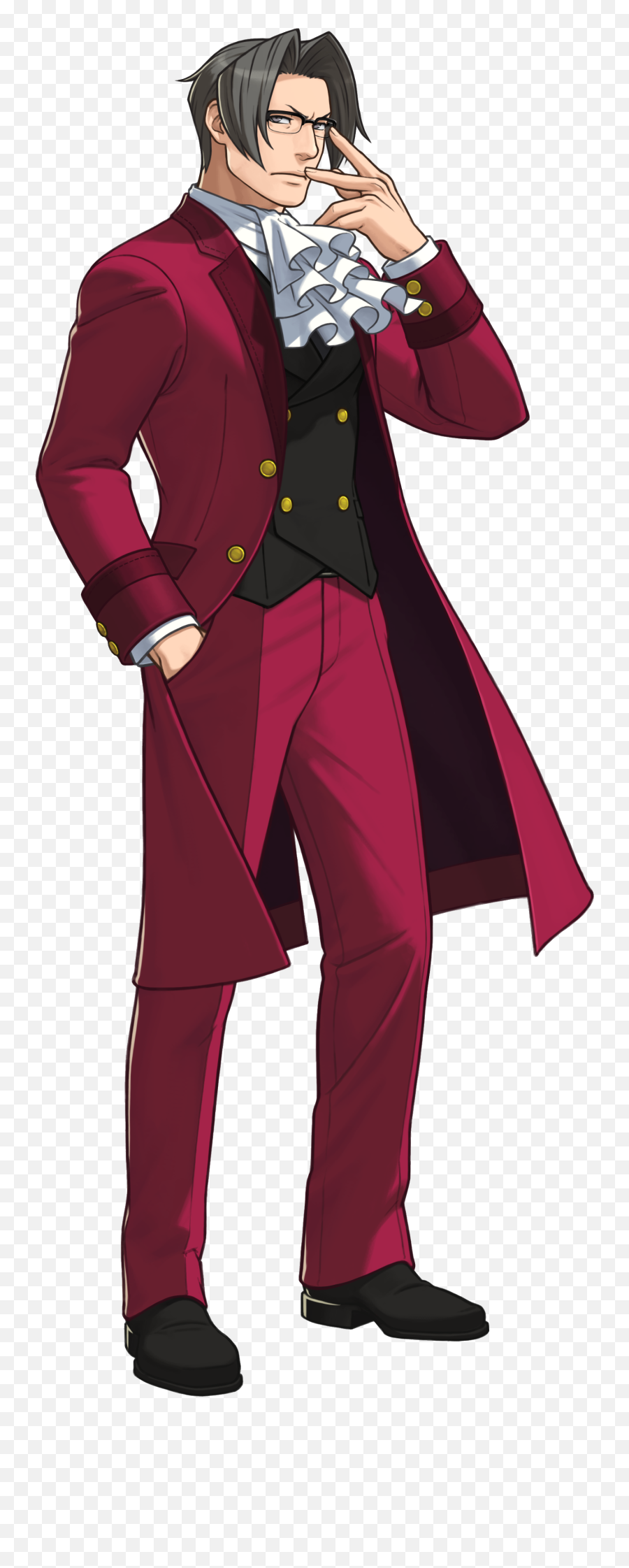 Miles Edgeworth - Image Gallery Ace Attorney Wiki Fandom Phoenix Wright Costume Png,Phoenix Wright Png
