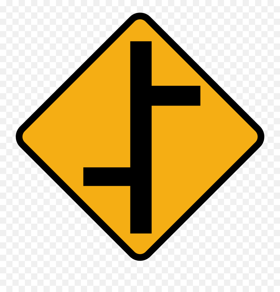 Download Cross Road Ahead Sign Hd Png - Uokplrs T Junction Ahead Sign,Cross Sign Png