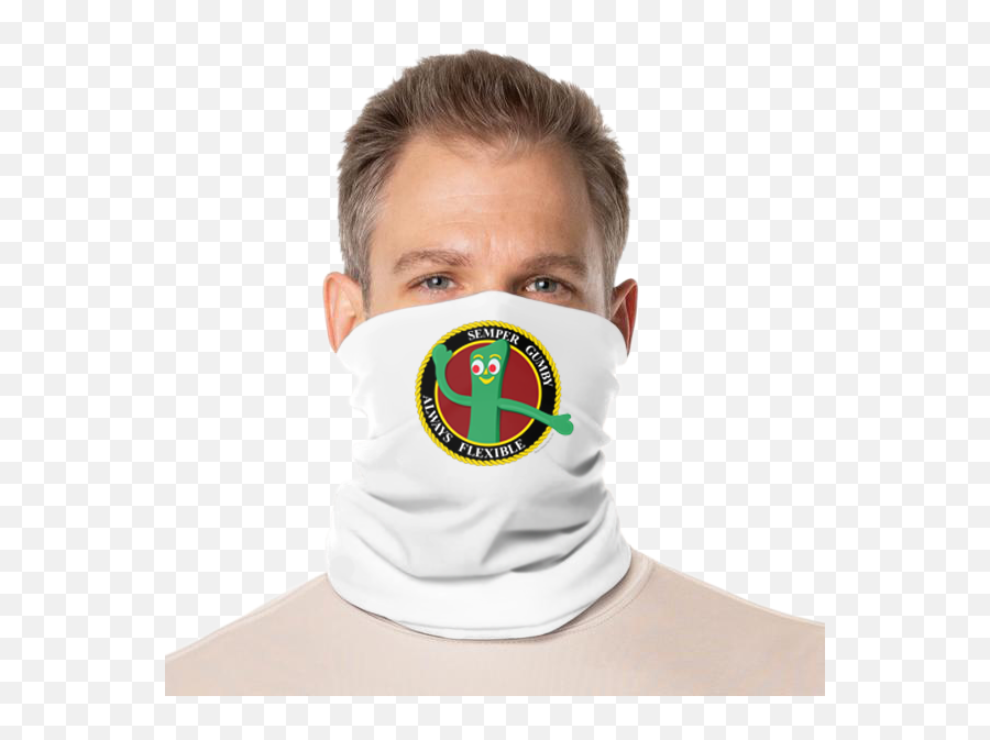 Gaiter Face Covering Semper Gumby - Multi Use Face Covering Png,Gumby Png