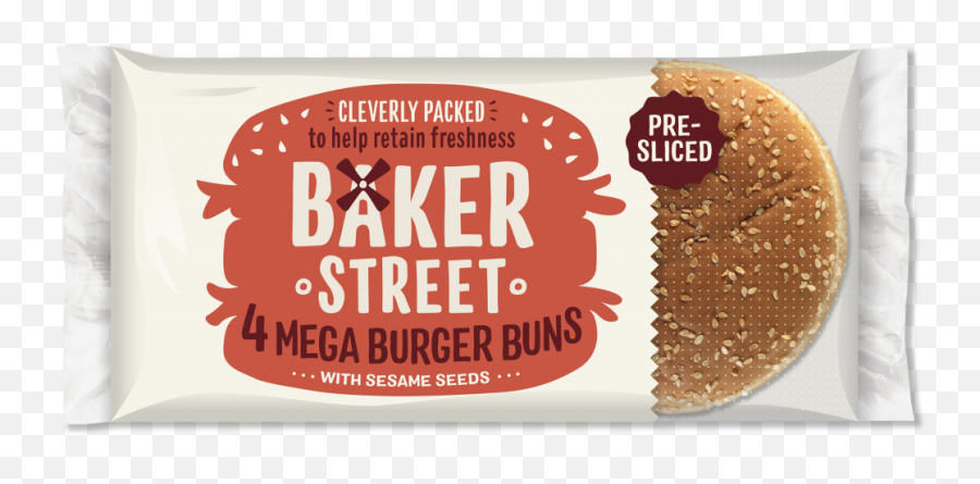 Seeded Burger Buns - Baker Street Burger Buns Png,Burger Bun Png