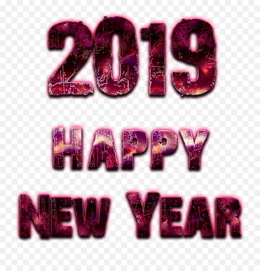 Png 2019 Happy New Year Transparent - Transparent Happy New Year 2019 Png,Happy New Year 2019 Transparent Background