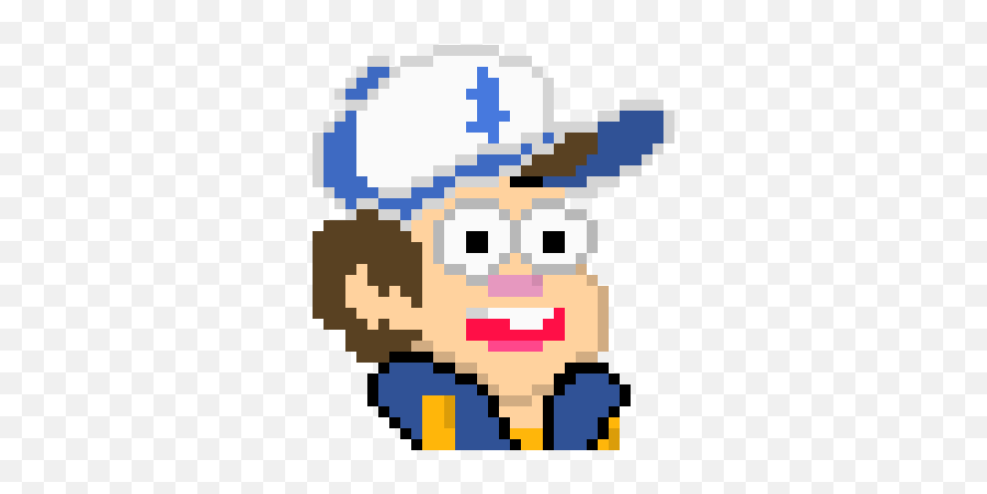 Dipper Pines Pixel Art Maker - Fictional Character Png,Dipper Pines Png