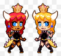 8 - Bowsette 8 Bit Png,Bowsette Png