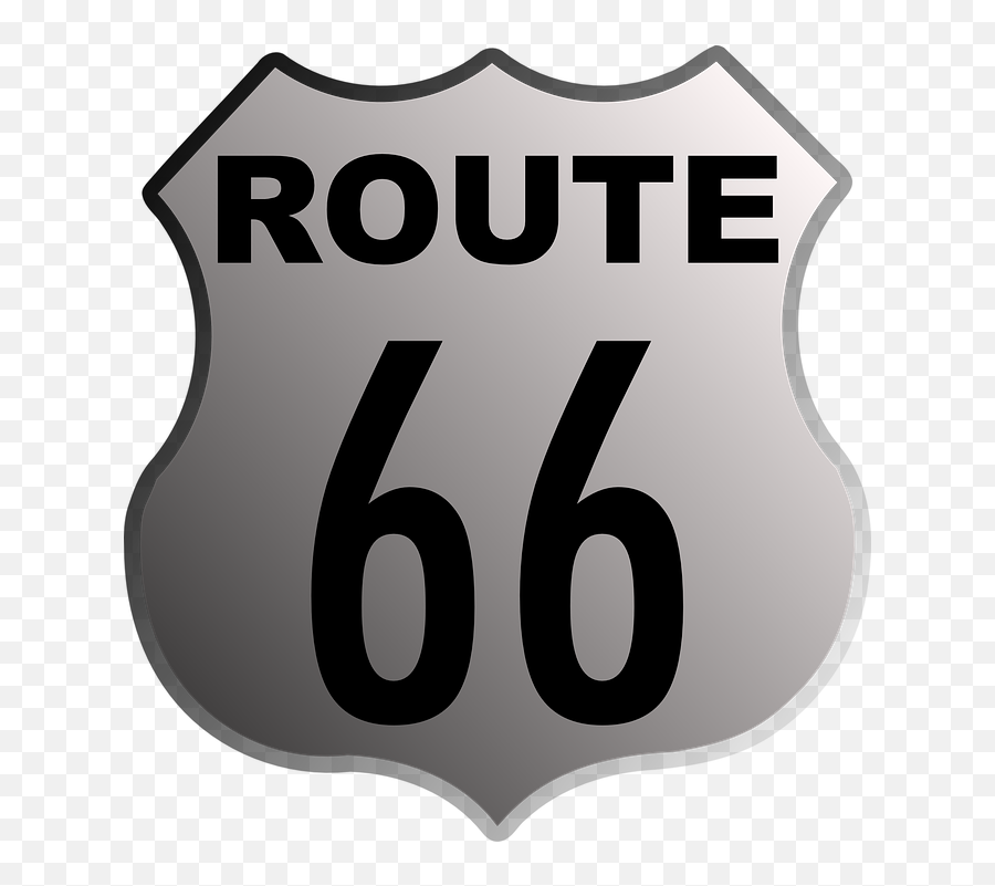 Sign Road Route 66 - Route 66 Clip Art Png,Route 66 Logo