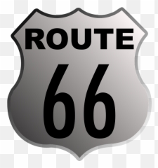 Sign Road Route 66 - Route 66 Clip Art Png,Route 66 Logo