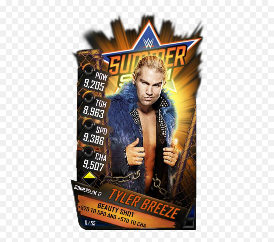 Tyler Breeze - Charlotte Flair Wwe Supercard Png,Tyler Breeze Png