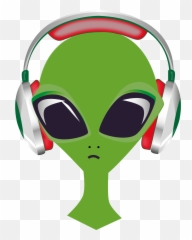Alien Dj Png With Transparent Background - Alien Com Fone De Ouvido,Dj Transparent