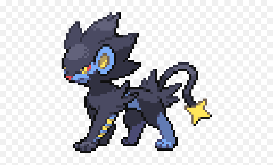 Luxray Pokemon Blue Pixel Sprite - Legoland Png,Luxray Png