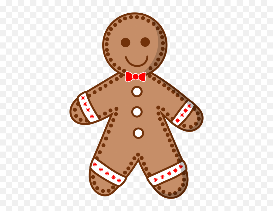 Gingerbread Man Illustration Free Stock - Public Domain Gingerbread Man Png,Gingerbread Man Transparent