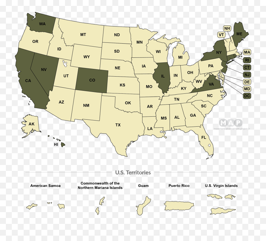 Movement Advancement Project Gaytrans Panic Defense Bans - Average Skin Color By State Us Png,Banned Transparent