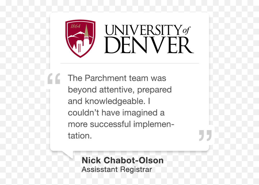 Send Transcripts U0026 Other Documents Electronically Parchment - University Of Denver Png,Parchment Icon