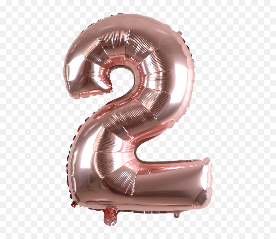 Us 029 41 Off1632inch Rose Gold 0 9 Number Foil Balloons Digit Helium Ballons Birthday Party Wedding Decor Air Baloons Event Supplies - In 2 Foil Balloon Png Transparent,Gold Balloon Png