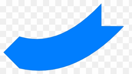 1280pxl Blue Curved Arrow Png Svg Clip Art For Web - Box